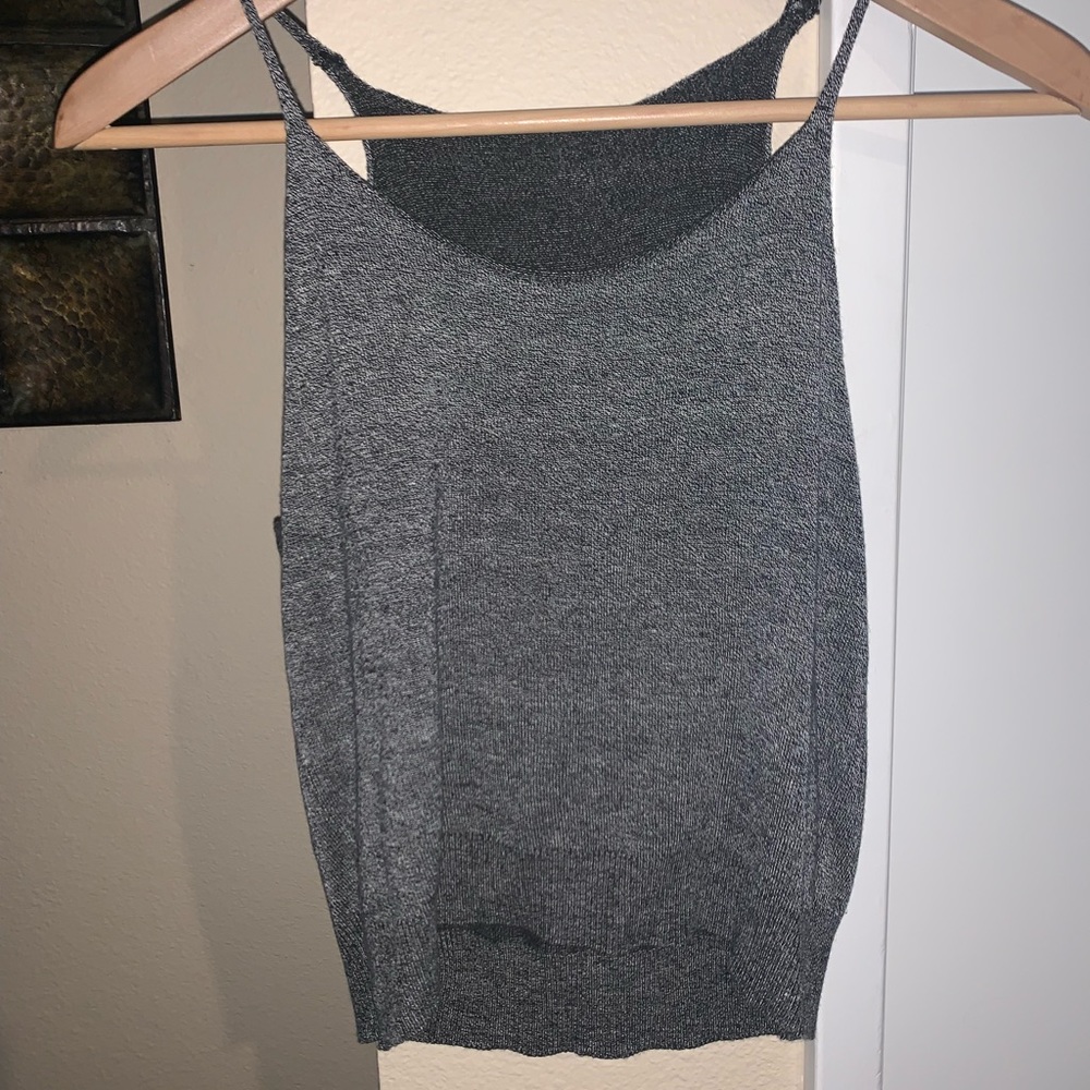 Grey knit tank